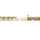 2 - Cliona 4.10 mm Citrine and Lab Grown Diamond Eternity Tennis Bracelet 