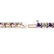 2 - Cliona 4.10 mm Iolite and Lab Grown Diamond Eternity Tennis Bracelet 
