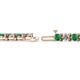 2 - Cliona 4.10 mm Emerald and Lab Grown Diamond Eternity Tennis Bracelet 