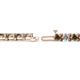 2 - Cliona 4.10 mm Smoky Quartz and Lab Grown Diamond Eternity Tennis Bracelet 