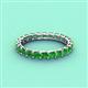 4 - Laida 3.00 mm Green Garnet Eternity Band 