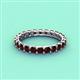 4 - Laida 3.00 mm Red Garnet Eternity Band 