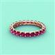 4 - Laida 3.00 mm Rhodolite Garnet Eternity Band 