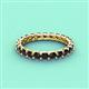 4 - Laida 3.00 mm Black Diamond Eternity Band 