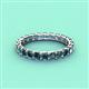 4 - Laida 3.00 mm London Blue Topaz Eternity Band 