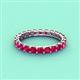 4 - Laida 3.00 mm Ruby Eternity Band 