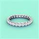 4 - Laida 3.00 mm White Sapphire Eternity Band 