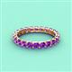4 - Laida 3.00 mm Amethyst Eternity Band 