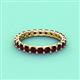 4 - Laida 3.00 mm Red Garnet Eternity Band 