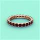 4 - Laida 3.00 mm Red Garnet Eternity Band 