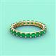 4 - Laida 3.00 mm Emerald Eternity Band 