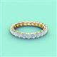 4 - Laida 3.00 mm Aquamarine Eternity Band 