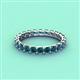 4 - Laida 3.00 mm Blue Diamond Eternity Band 