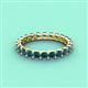 4 - Laida 3.00 mm Blue Diamond Eternity Band 