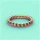 4 - Laida 3.00 mm Smoky Quartz Eternity Band 