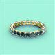 4 - Laida 3.00 mm London Blue Topaz Eternity Band 