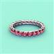 4 - Laida 3.00 mm Pink Tourmaline Eternity Band 