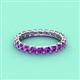 4 - Laida 3.00 mm Amethyst Eternity Band 