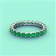 4 - Laida 3.00 mm Emerald Eternity Band 