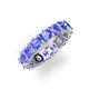 5 - Laida 4.00 mm Tanzanite Eternity Band 