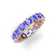 5 - Laida 4.00 mm Tanzanite Eternity Band 