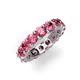 5 - Laida 4.00 mm Pink Tourmaline Eternity Band 