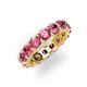 5 - Laida 4.00 mm Pink Tourmaline Eternity Band 