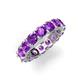 5 - Laida 4.00 mm Amethyst Eternity Band 