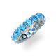 5 - Laida 4.00 mm Blue Topaz Eternity Band 
