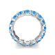 6 - Laida 4.00 mm Blue Topaz Eternity Band 