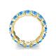 6 - Laida 4.00 mm Blue Topaz Eternity Band 