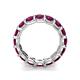 6 - Laida 4.00 mm Rhodolite Garnet Eternity Band 