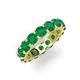 5 - Laida 4.00 mm Emerald Eternity Band 