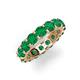 5 - Laida 4.00 mm Emerald Eternity Band 