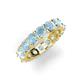 5 - Laida 4.00 mm Aquamarine Eternity Band 
