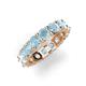 5 - Laida 4.00 mm Aquamarine Eternity Band 