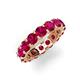 5 - Laida 4.00 mm Ruby Eternity Band 