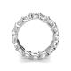 6 - Laida 4.00 mm White Sapphire Eternity Band 