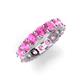 5 - Laida 4.00 mm Pink Sapphire Eternity Band 