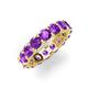 5 - Laida 4.00 mm Amethyst Eternity Band 