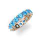 5 - Laida 4.00 mm Blue Topaz Eternity Band 