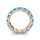 6 - Laida 4.00 mm Blue Topaz Eternity Band 