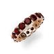5 - Laida 4.00 mm Red Garnet Eternity Band 
