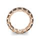 6 - Laida 4.00 mm Smoky Quartz Eternity Band 