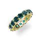 5 - Laida 4.00 mm London Blue Topaz Eternity Band 
