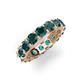 5 - Laida 4.00 mm London Blue Topaz Eternity Band 