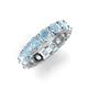 5 - Laida 4.00 mm Aquamarine Eternity Band 