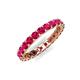 5 - Laida 3.00 mm Ruby Eternity Band 
