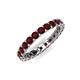 5 - Laida 3.00 mm Red Garnet Eternity Band 