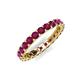 5 - Laida 3.00 mm Rhodolite Garnet Eternity Band 